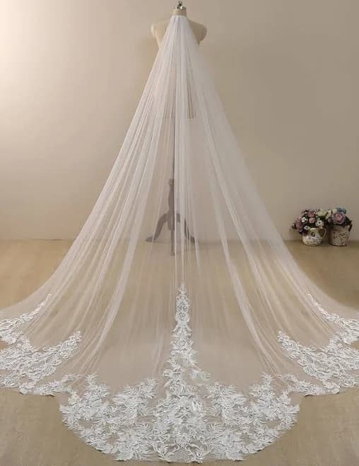 Cathedral Lace Bridal Veil