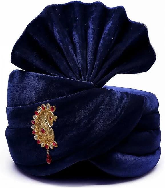Utsav Fashion Embellished Velvet Turban