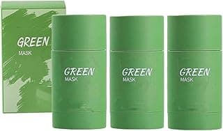 Green Tea Face Mask Clay Stick, Blackhead Remover with Green Extract for Face, Deep Cleanse Face Mask Skin Care, Moisturizing, Oil Control for All Skin Types of Men Women (green 3PC)