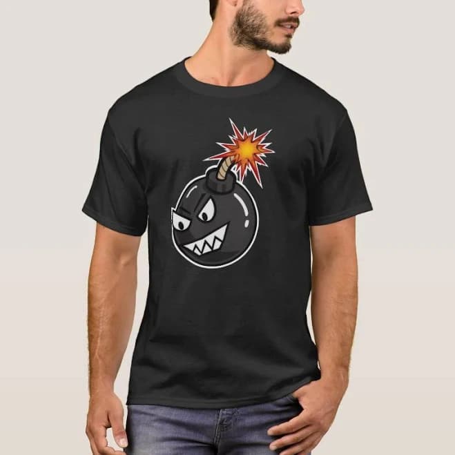 Bombed Face Graphic T-Shirt