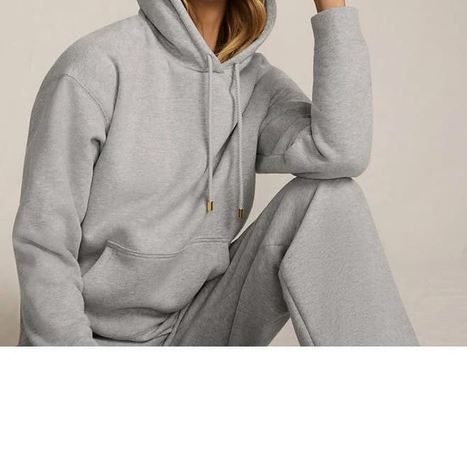 Lands' End Women's Serious Sweats Relaxed Long Sleeve Hoodie Sweatshirt