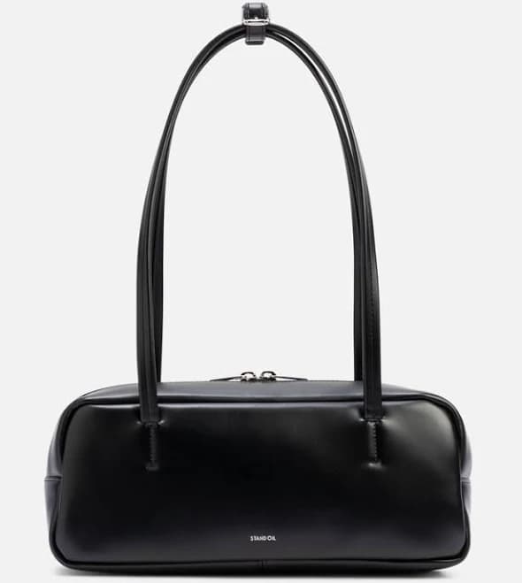 Stand Oil More Faux Leather Baguette Bag