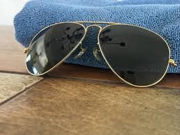 Vintage Ray-Ban B&L Gold Aviator Sunglasses Lenses 58-14 No Arms Face Only | eBay Australia