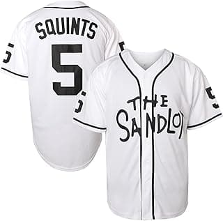 Benny 'The Jet' Rodriguez 30 The Sandlot Bel Air Short Sleeve Squints Yeah-Yeah Baseball Jersey
