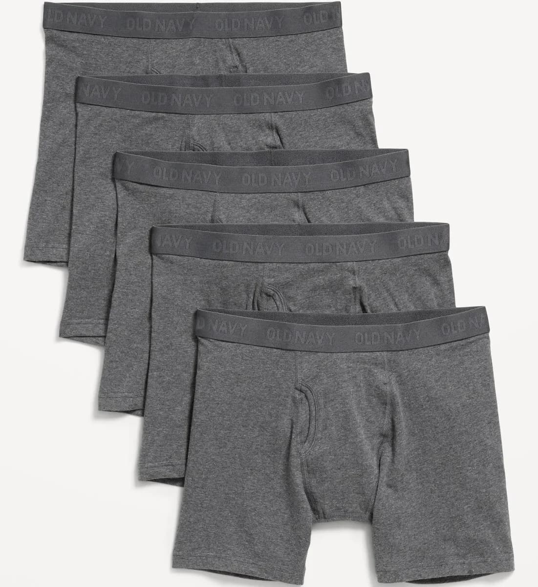 Old Navy Men's 6.25-Inch Soft-Washed Boxer Briefs (5-Pack)