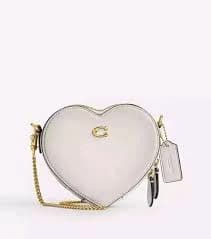 NWT ️Coach Heart Crossbody 14 White CE765