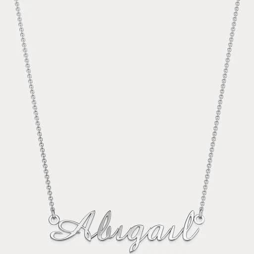 Personalized Sterling Silver Name Necklace