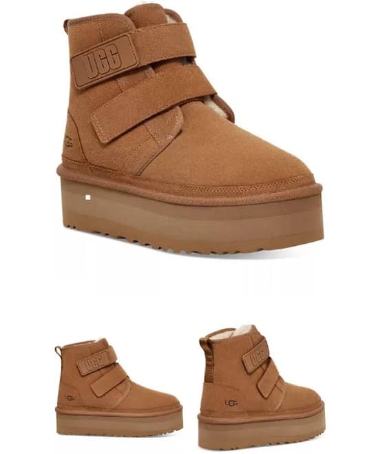 UGG Women's Neumel Platform Suede Booties