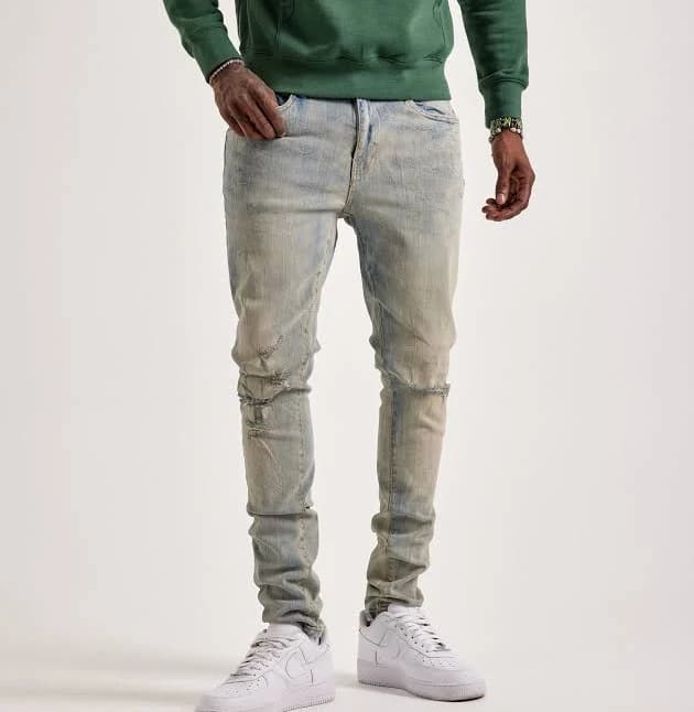 Jordan Craig Men's Sean Slim Distressed Denim Jeans