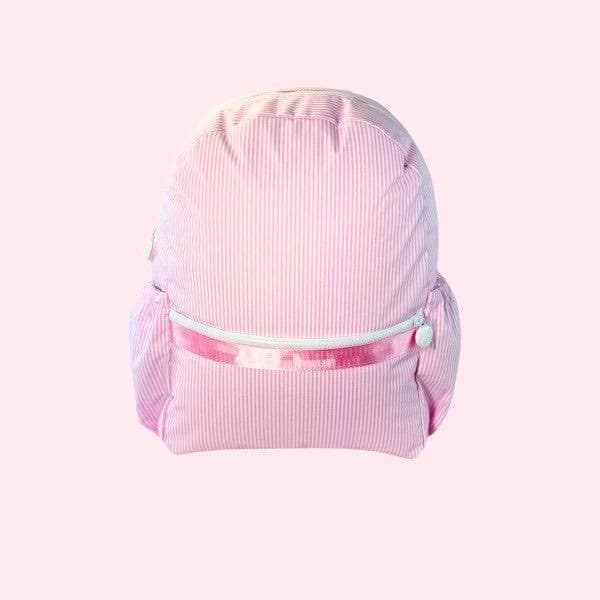 Mint Preppy Stripe Wipeable Small Backpack