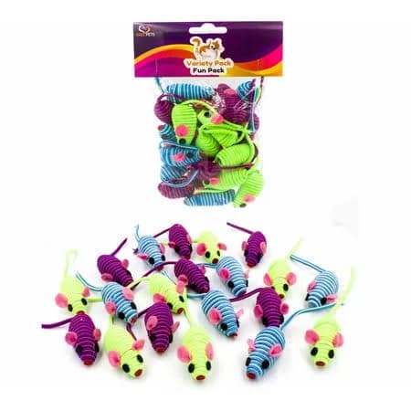 Axel Pets 20 HYPno Colorful Mice with Rattle Sound