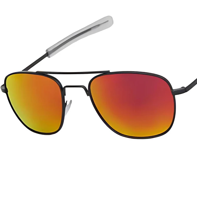 Mens Mirrored Aviator Sunglasses Uv400 Stylish Reflective Lens Driving