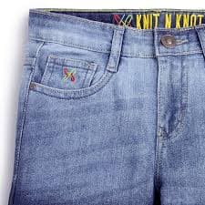 Knit N Knot Gradational Ombre, Stretch, Slim Fit Blue Jeans with Adjustable Waist for Boys, 11 - 12 Years - Walmart.com