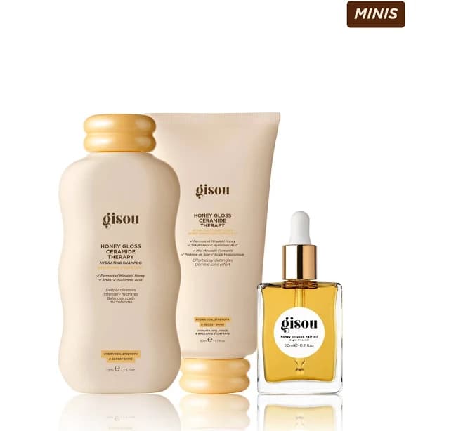 Gisou Honey Gloss & Shine Trio Travel-Size Bundle