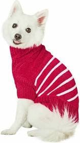 Blueberry Pet Cozy Soft Chenille Classy Striped Dog Sweater
