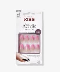 KISS Salon Acrylic French Color Squared Nails