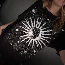 pacsun LA hearts astrology t-shirt - oversized -... | Depop