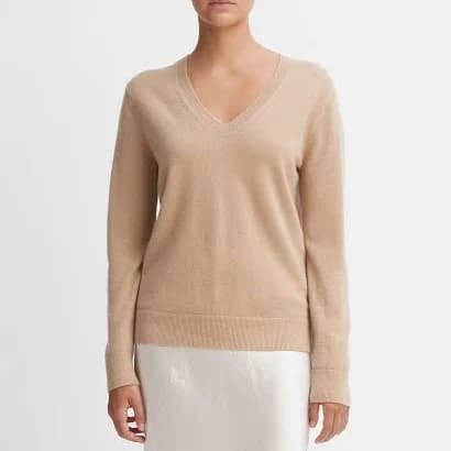 Vince Women's Cashmere Weekend V-Neck Sweater