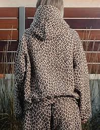 ACCPUR Leopard Print Hoodies for Women Oversized Cheetah Hooded Sweatshirt 2000s Graphic Pullover Tops Y2k Boyfriend Hoodie Brown : Clothing, Shoes & Jewelry - Amazon.com