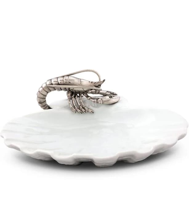 Vagabond House Shrimp Porcelain Shell Plate