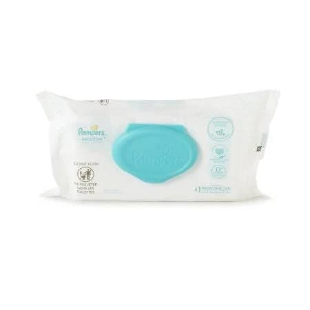 Baby Wipe Pampers Sensitive Soft Pack Unscented Case