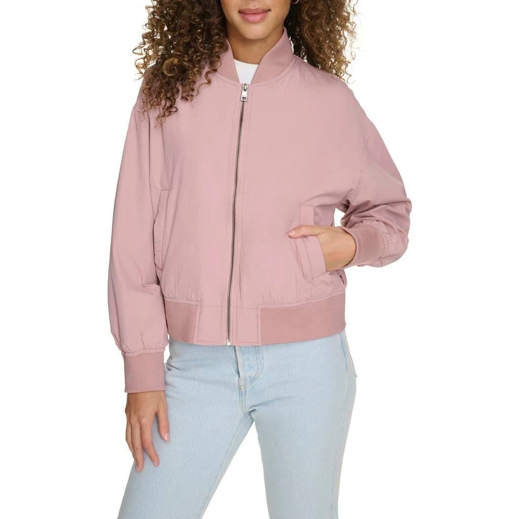 Levi's Women's Relaxed Ribbed-Hem Bomber Jacket