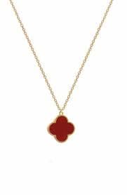 Juvell Cubic Zirconia Clover Station Chain Long Necklace | Nordstromrack