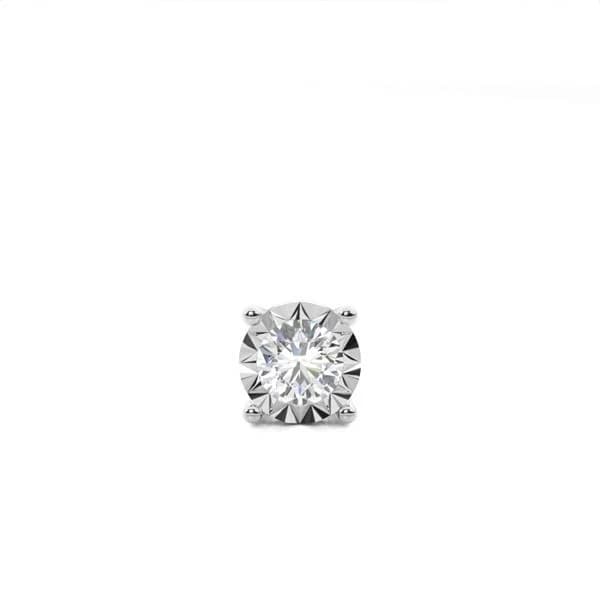 Diamonds Factory Approx. 0.05 Ct Round Men's Earrings Gold
