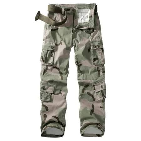 Women's Y2k Camo Cargo Pants with 8 Pockets