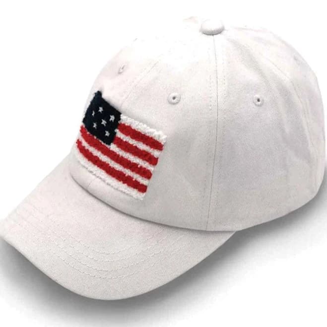 USA Chenille Patch Distressed Baseball Hat