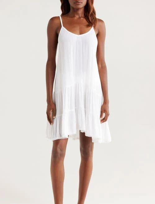 Nordstrom Tiered Crinkle Cover-Up Dress