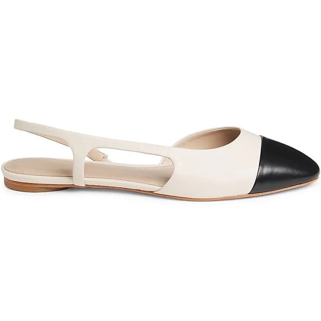 Saks Fifth Avenue Women's Leather Slingback Flats