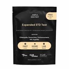 Simple HealthKit At-Home Expanded STD Test-Chlamydia-Gonorrhea-Trichomoniasis-HIV-Syphilis, 1 ct - Kroger
