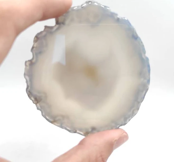 55g Agate Slice Geode Slice Dyed Agate from Madagascar Polished Agate Slices Crystal Polished Geode Slices Blue Agate Slice Gem Rock