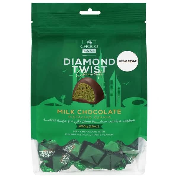 Choco Lake Diamond Twist Milk Chocolate