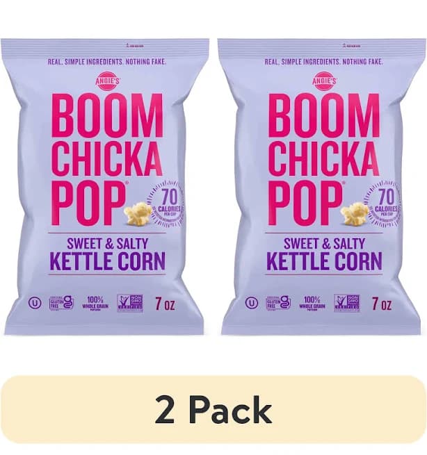 (2 pack) Angie's Boomchickapop Sweet & Salty Kettle Corn, 7 oz.