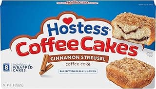 Coffee Cakes, Cinnamon Streusel Snack Cakes, 11.6 oz. Box, 8 Count