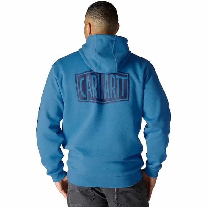 Carhartt Men's Rain Defender Loose Fit Midweight Logo Graphic Sweatshirt