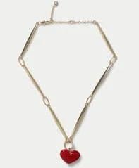 M&S Heart Pendant Chain