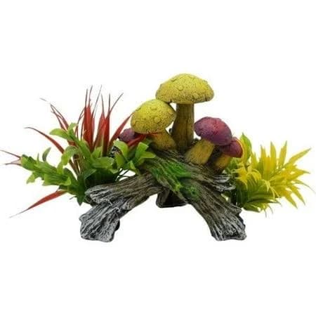 Exotic Environments Mushroom Hideaway with Plants