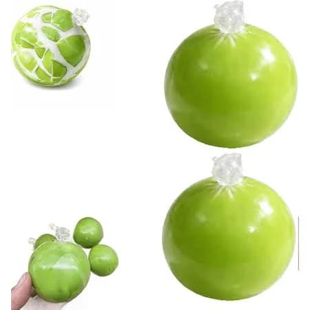 Crispy Snowball Crackling Wax Stress Ball for Adults Crunch Squeeze Ball with Soft Gel Texture, Sensory Fidget for Anxiety Relief, Desk Stress