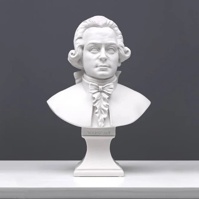 The Ancient Home Mozart Bust Sculpture