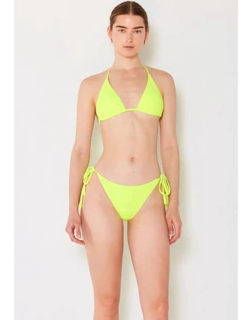 Marina Triangle Bikini Top Neon Green / Large