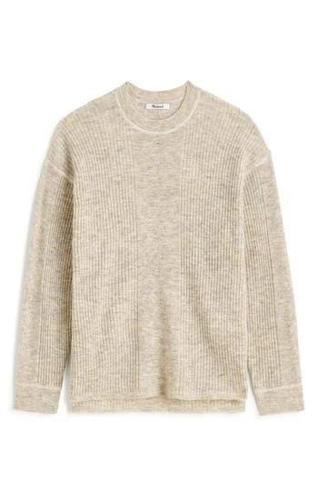 Madewell Crewneck Alpaca Blend Rib Women's Sweater