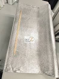Amazon.com: Big Z Fabric® Vinyl Faux Fake Leather Pleather Embossed Shiny Alligator Fabric by The Yard DIY Upholstery Accessories (White)