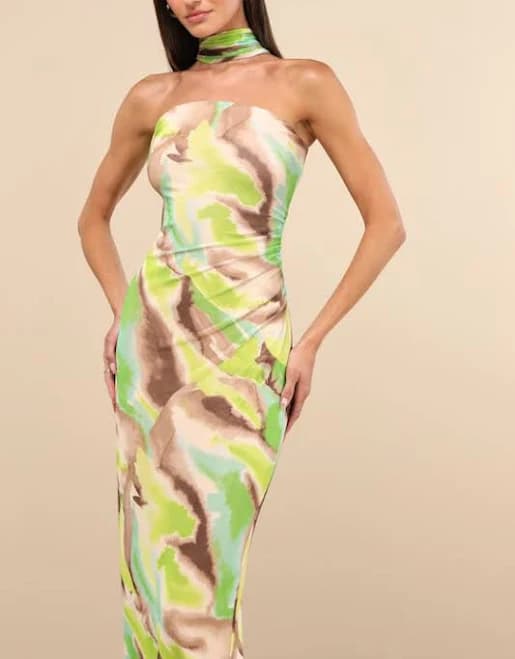 Lulus Mesh Maxi Dress