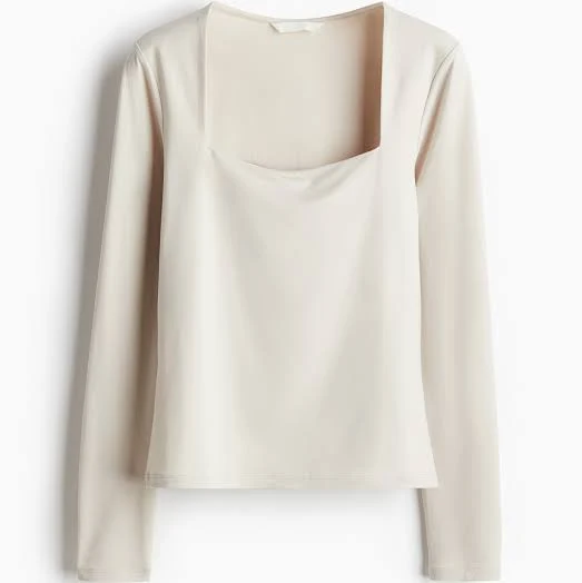 H&M Ladies Long-Sleeved Jersey Top