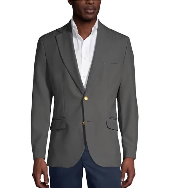 Lands' End Men's Hopsack Blazer