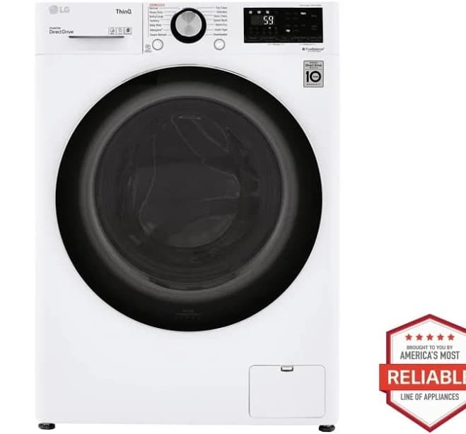 LG 2.4 Cu.Ft. 24" Smart Wi-Fi Enabled Compact Front Load All-in-one