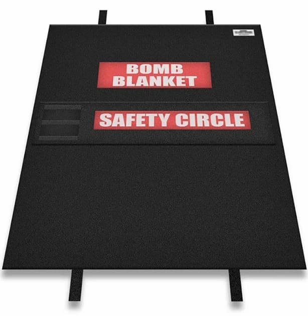 Ballistic Blankets | Kevlar Blankets | Bomb Blankets 4' x 4' w/ Safety Circle